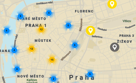 A new Prague shared and devided website